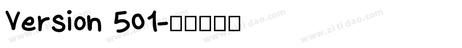 Version 501字体转换